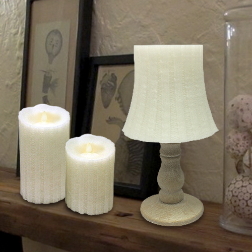 G35680+NC49807
Knitting Candle Lamp 22.5cmH
NC49818 / NC49819
Knitting Candle 15cmH /12CMH
